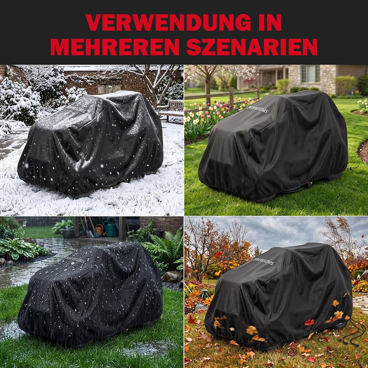 Abdeckplane rasentraktor, Rasentraktor abdeckplane, Rasenmäher abdeckung, 420D winddichte, Regendich