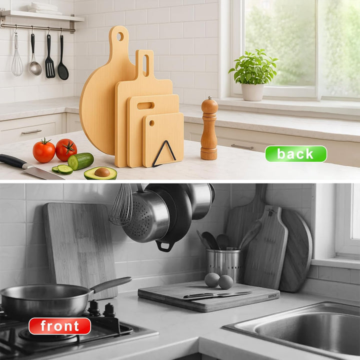 Schneidebrett-Organizer, 1,53 cm Schlitz Dreieckig Pfannendeckel-Regal Küchengeschirr-Aufbewahrungsh