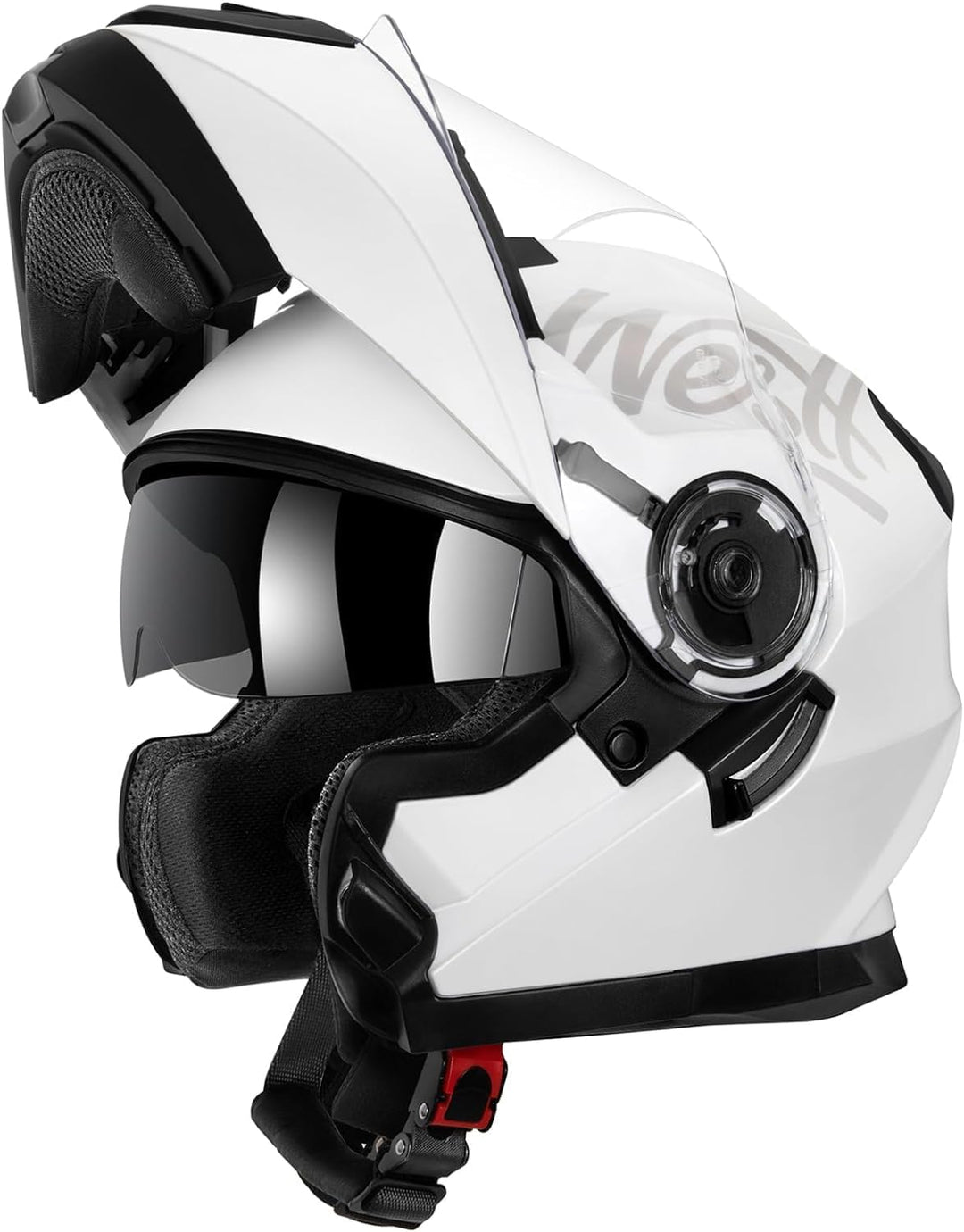 Westt Helmvisier Motorradhelm Visier für Modell: Jet/Classic/Cross X/Torque/Torque X Jethelm Klapphe