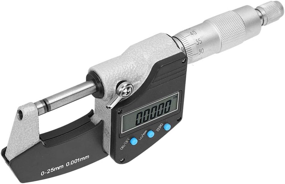 Digit Aussenmikrometer Zoll Mikrometer Grossbild Digital Metric Imperial 0,001 mm Genauigkeit 0‑25 m