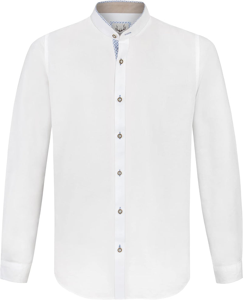 Stockerpoint Herren Raffa Hemd S Weiss-blau, S Weiss-blau