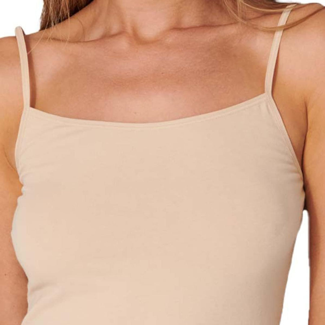 Schiesser Damen 2 PACK Spaghetti Top Unterhemd Bio Baumwolle - 95/5 Organic 36 4 X Sand, 36 4 X Sand