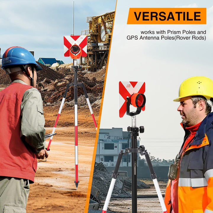 Stativ Zweibein Vermessung Daumen Release, Aluminium Stativ Zweibein für Prisma Pole Vermessung oder