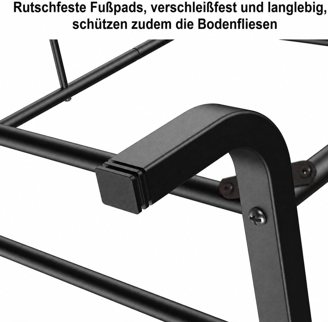kleiderständer, Doppel-Kleiderstange, Stabiler Metall-Kleiderständer für Kleider, Pullover und Mänte