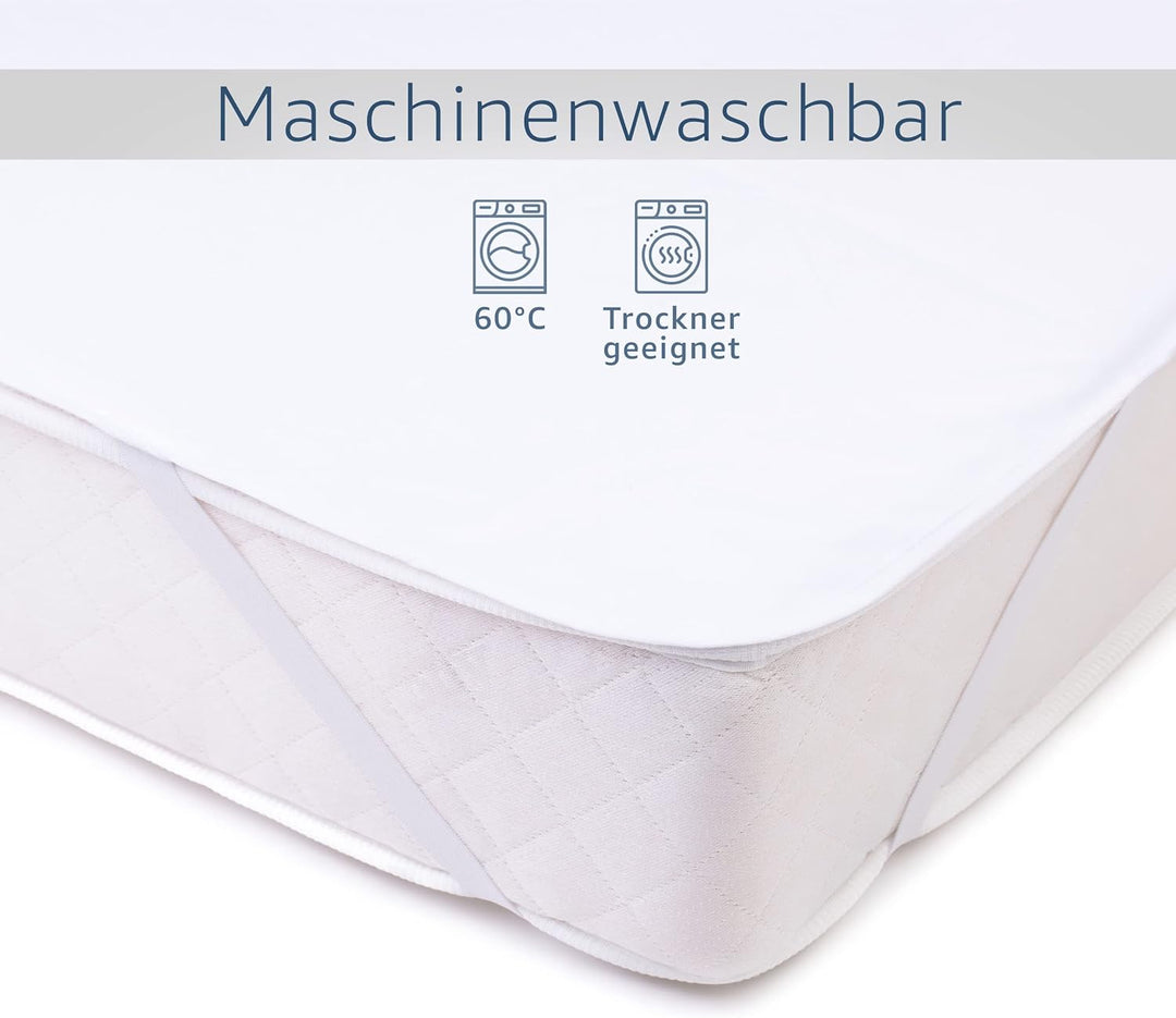 Amago - Matratzenschutzauflage, Vorders: 100 prozent Baumwolle, Rücks: PU Membrane, 180 x 200 cm - W