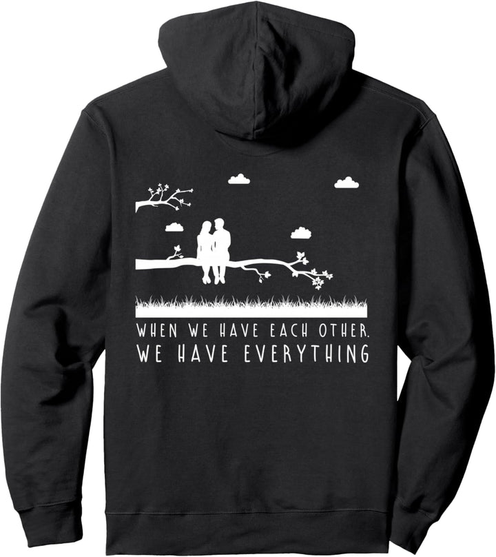 Verliebtes Paar Liebespaar Liebe Sprüche Partner Look Outfit Pullover Hoodie