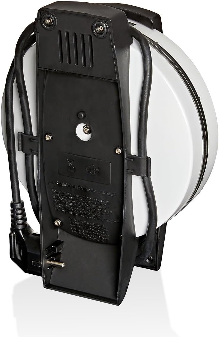 Cloer 6121 Donut Maker für 6 Mini-Donuts oder Bagels, Antihaftbeschichtung, rote Kontrollleuchte, pl