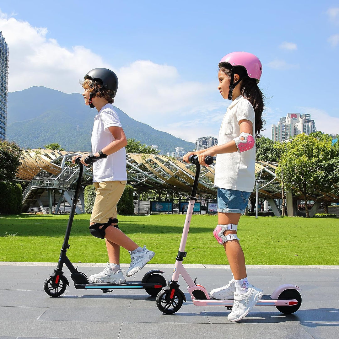 Caroma E Scooter Kinder von 6-14 Jahren, 180W Motor, 16 km/h, E Roller Kinder, Einstellbare Geschwin