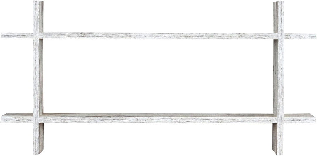 levandeo Regal BxH 98x48cm Holz Steckregal Shabby Chic Wandregal Bücherregal Ablage Vintage Deko Hol