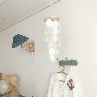 ZOYIEP Windspiel Capiz-Muscheln-Perlmutt-Muscheln in Weiss für Heim Hängende Ornamente Kinderzimmer