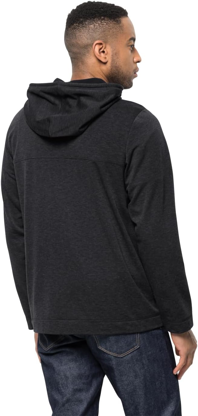 Jack Wolfskin Herren Waldsee Hooded JKT M Fleecejacke, Schwarz