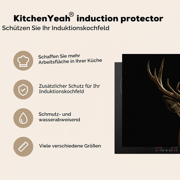 Herdabdeckplatte Einteilig Küche Herdabdeckung Induktionsfeld Ceranfeld Herdabdeckplatten Vinyl Matt