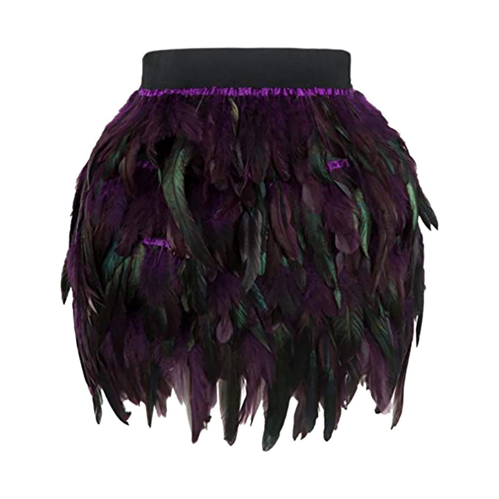 Kostüm Damen Federrock Bühnenkostüme Ballkleid Karneval Kostüm Damen Rock Minirock für Cosplay-Party