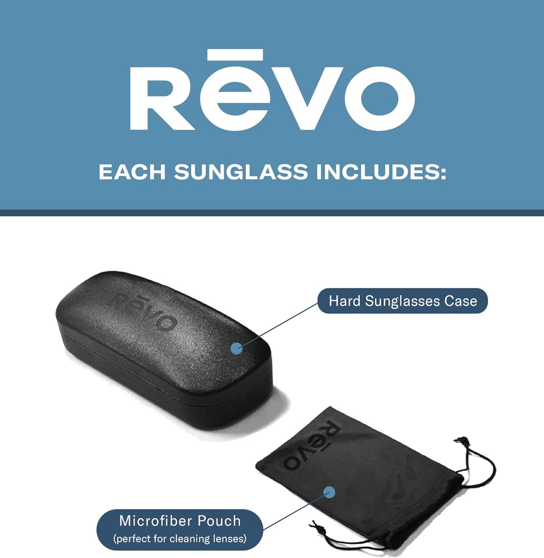 Sonnenbrillen Revo TRAVERSE RE 1036 Black/Blue Water 57/19/135 Unisex
