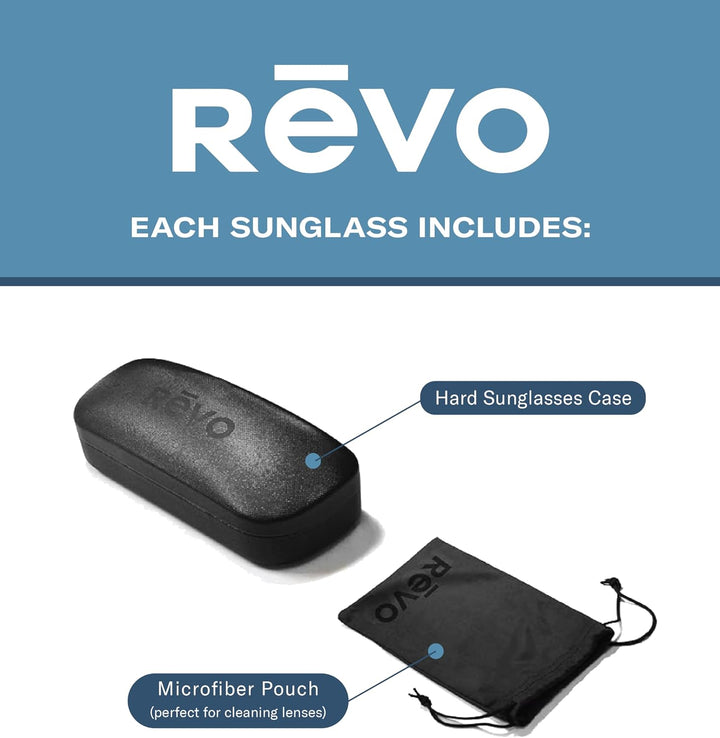 Sonnenbrillen Revo TRAVERSE RE 1036 Black/Blue Water 57/19/135 Unisex