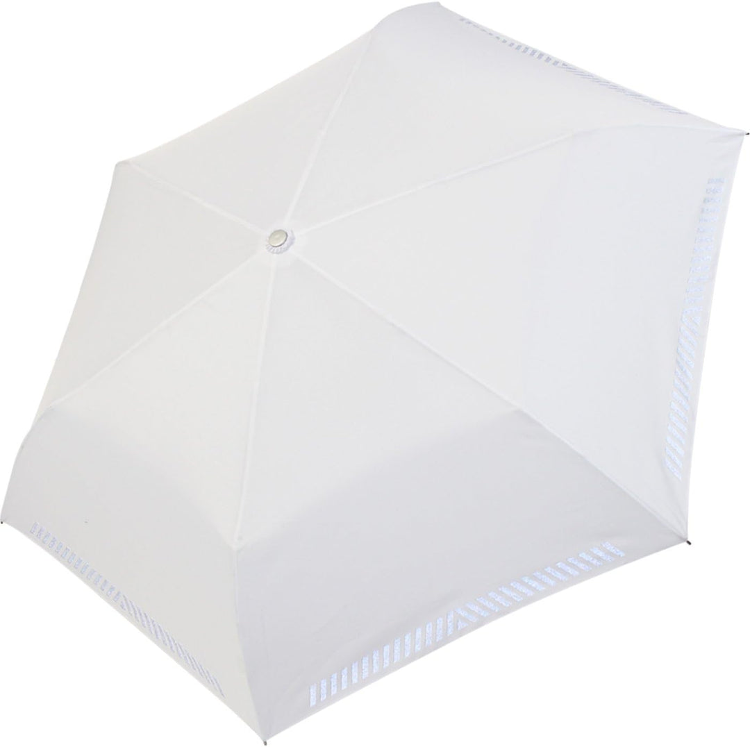 iX-brella Mini Hochzeits-Taschenschirm mit reflektierender Borte Namen und Herzen personalisiert Zwe