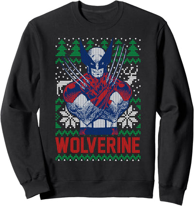 Marvel X-Men Wolverine Weihnachten Tree Ugly Sweatshirt