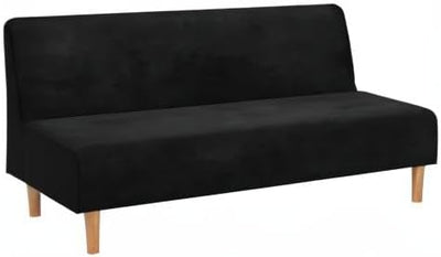Mingfuxin Armlose Schlafsofabezüge, Stretch-Samt Futon Couchbezug Dicke weiche gemütliche Sofa Schon