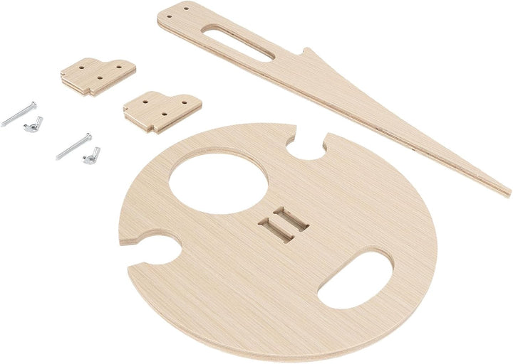 Tnfeeon Faltbarer Weintischstecker mit Glashalter, Tragbares Weinregal aus Holz für Camping-Picknick