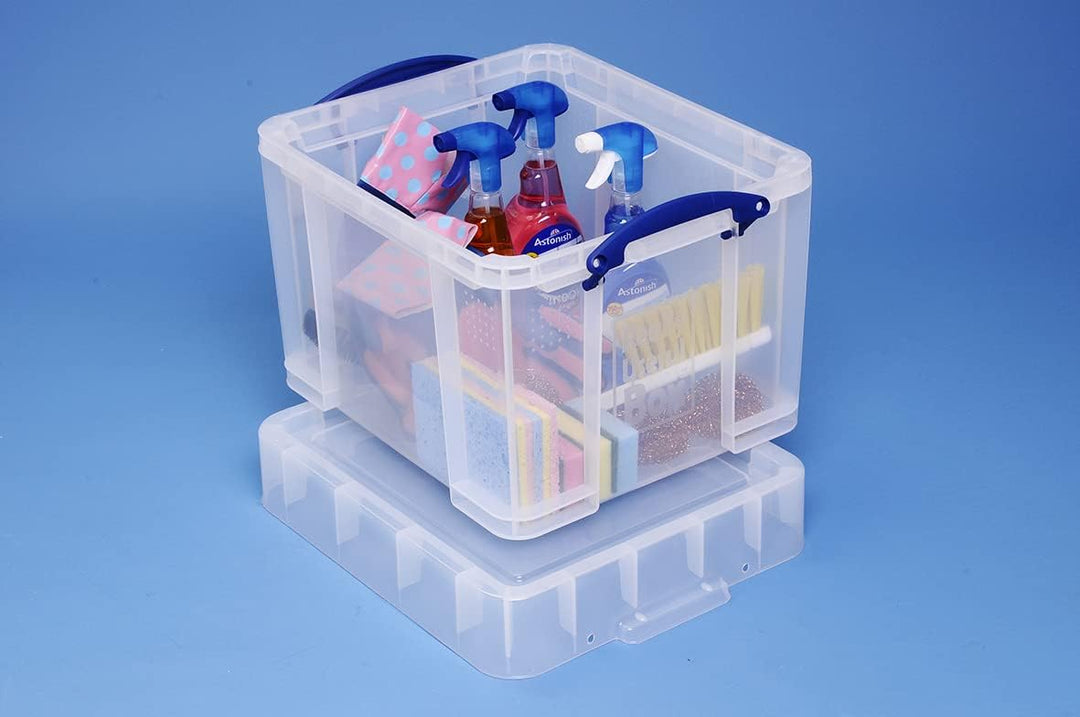 Really Useful Aufbewahrungsbox, 35 Liter, Grösse XL, transparent