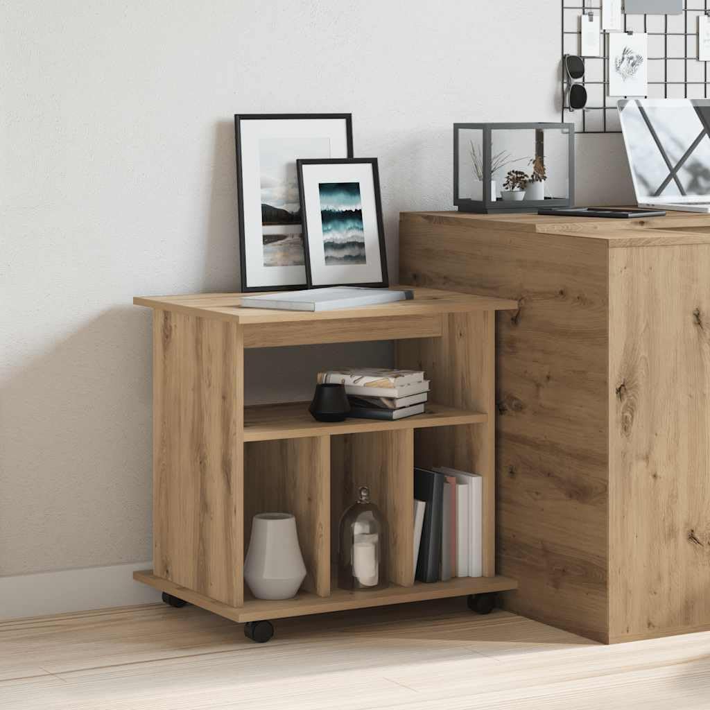 vidaXL Rollcontainer, Aktenschrank mit Stauraum, Rollschrank für Büro Arbeitszimmer, Bürocontainer B