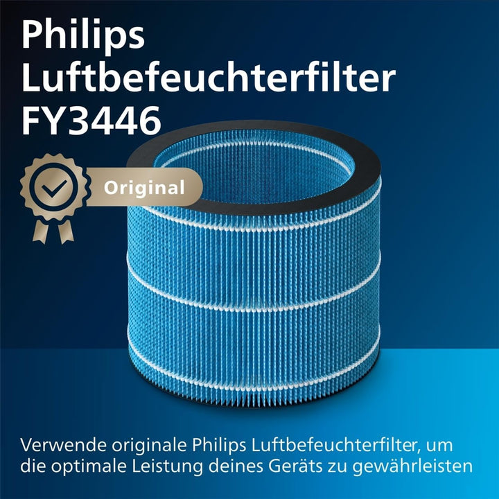 Philips Series 2000 Luftbefeuchter – für Räume bis 32 m², NanoCloud-Technologie, 3 Geschwindigkeitss