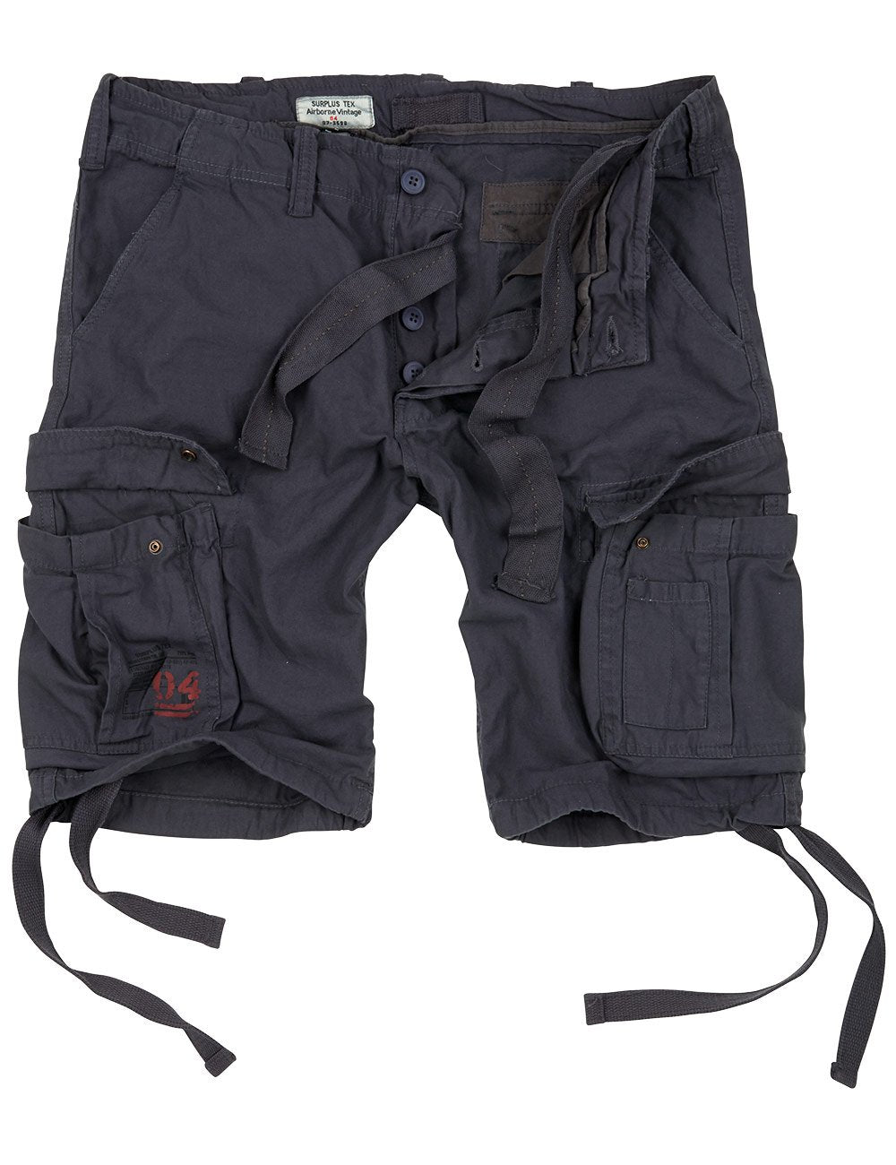 Surplus Raw Vintage Airborne Vintage Herren Cargo Shorts M Anthrazit, M Anthrazit