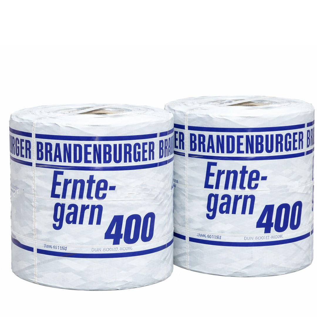 Brama-West Brandenburger Erntegarn 400 m/kg - Pressengarn für Hochdruckballen - Lieferumfang 2 x 5kg