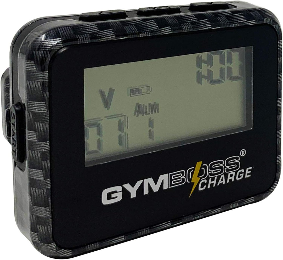 Gymboss Charge Intervall-Timer und Stoppuhr (Carbon/Schwarz) Carbon Schwarz, Carbon Schwarz
