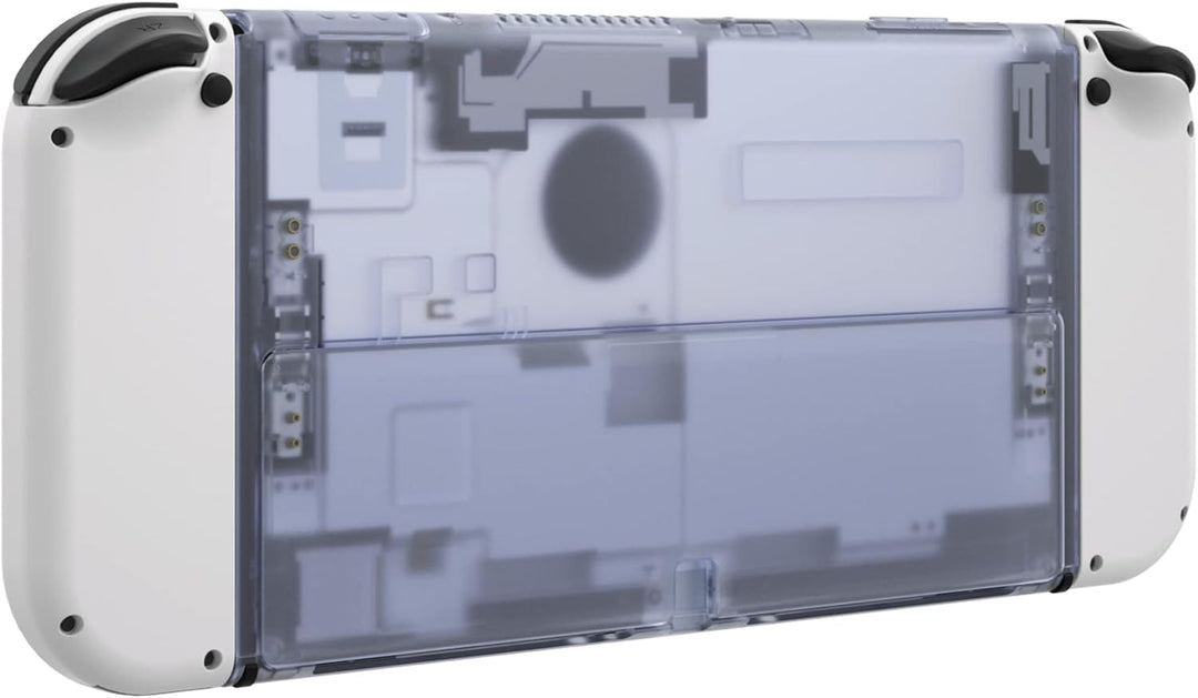 eXtremeRate Rückeite Konsole Case für Switch OLED, Custom DIY-Ersatz Hülle Rückgehäuse mit Ständer E