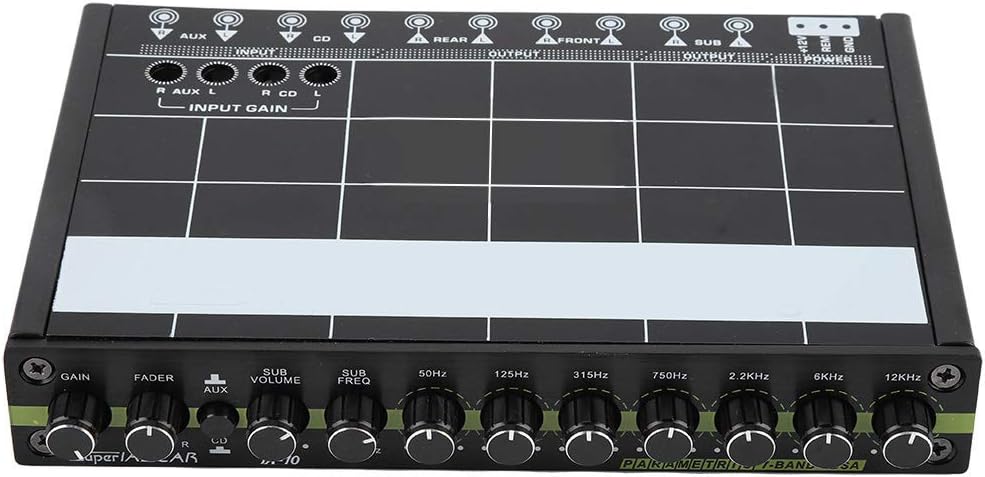 Car Audio Equalizer, Fydun 1 Stücke Auto Audio Stereo EQ Equalizer mit 7 Band