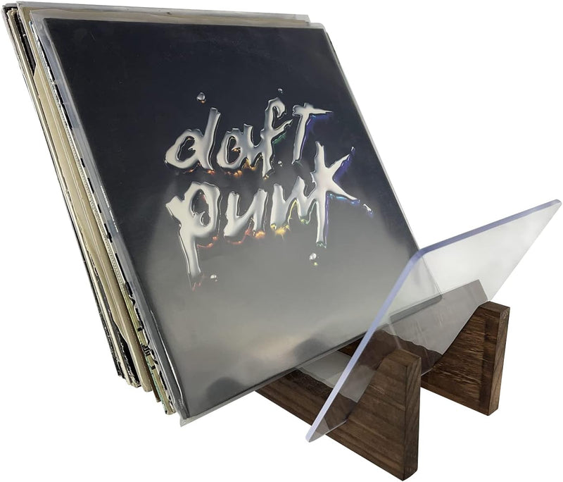 7even Schallplatten Flip Ständer Holz-Acryl Stand für LPs