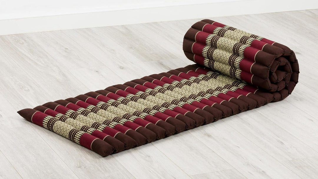 livasia Rollmatte Rollmatratze S schmal - 200x50x4,5cm - Gästebett Gästematratze 1 Person mit Muster