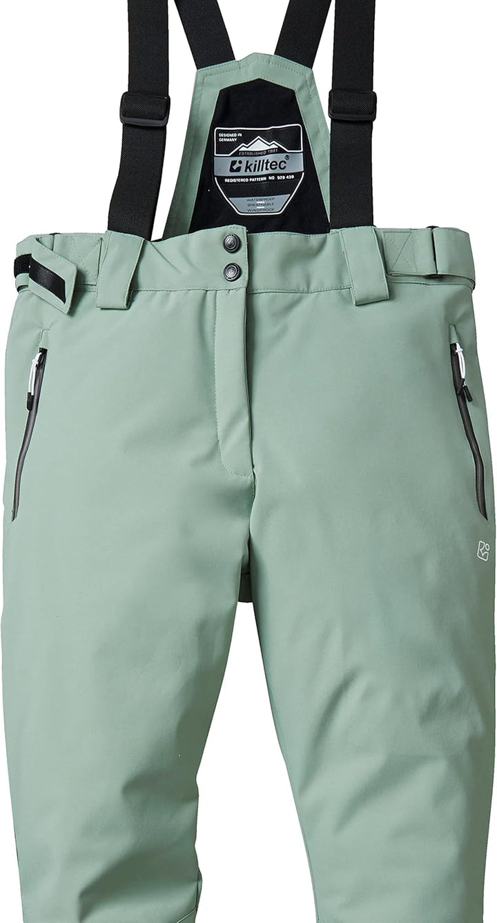 Killtec Damen Funktionshose/Skihose mit abnehmbaren Trägern, Kantenschutz und Schneefang Ksw 249 Wmn
