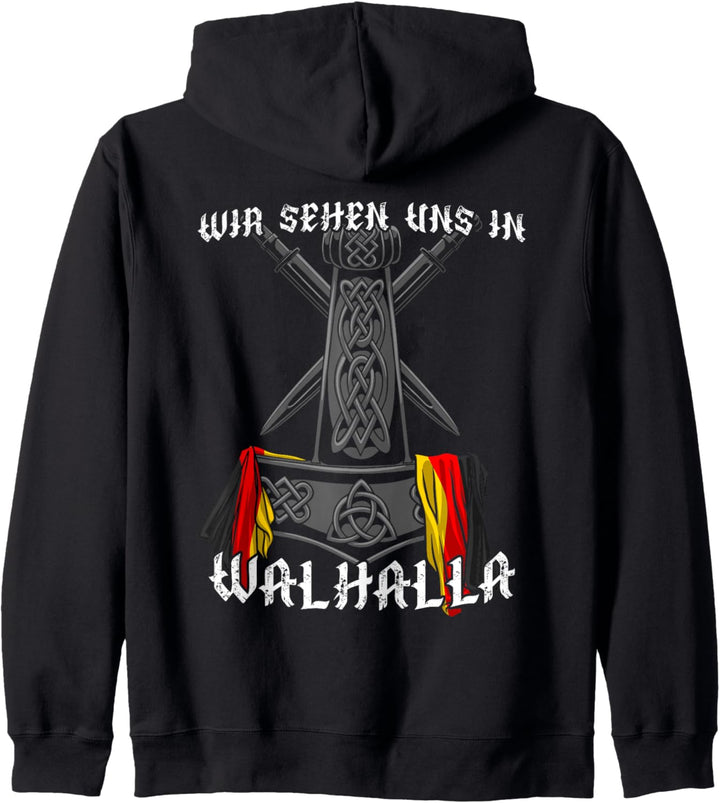Wir sehen uns in WALHALLA Kapuzenjacke