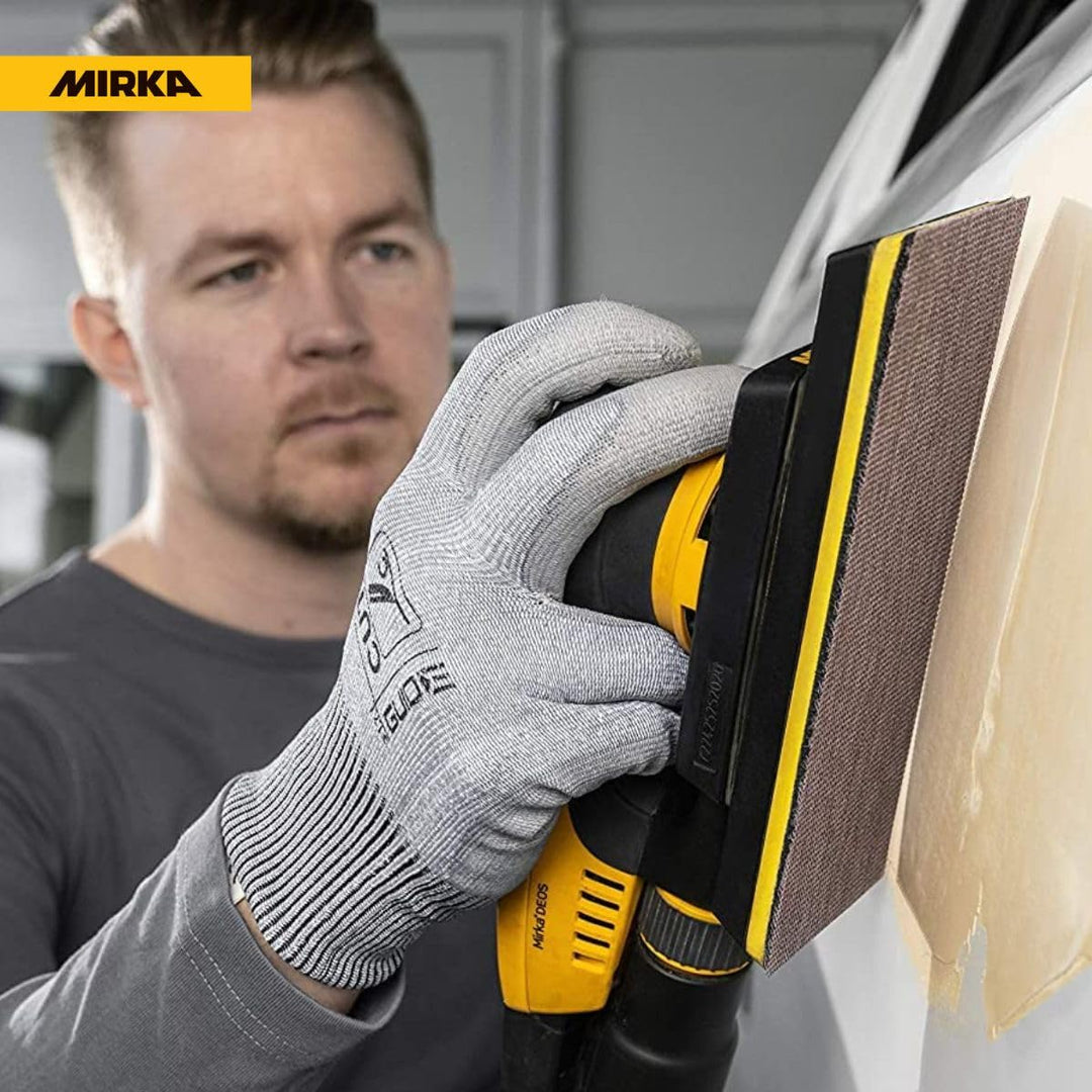 Mirka Abranet Netz-Schleifstreifen 70x198 mm Klett / Korn P400 / 50 Stk / zum Schleifen von Holz, Sp