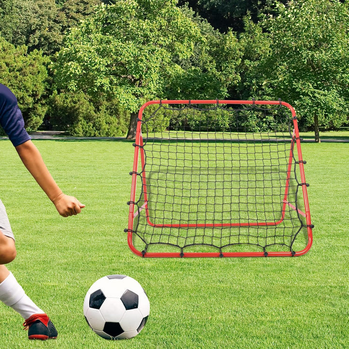 100 x 100cm Rebounder für Fussball, Fussball Rebounder Netz, Fussball Zubehör, Fussball Abprallnetz,