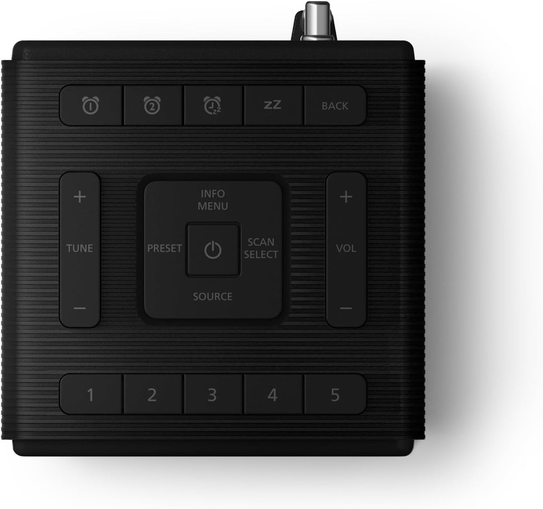 Philips TAR5100 spritzwasserfester DAB-UKW-Radiowecker mit Bluetooth