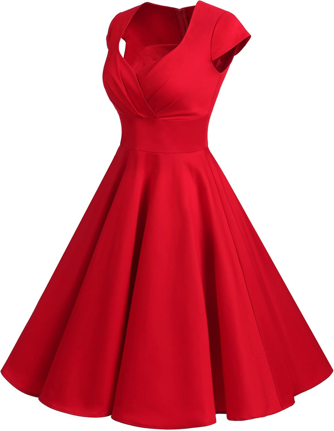 Bbonlinedress Kurzes Cocktailkleid für Damen im Stil der 1950er-Jahre, Retro-Stil, Swing-Kleid, Part