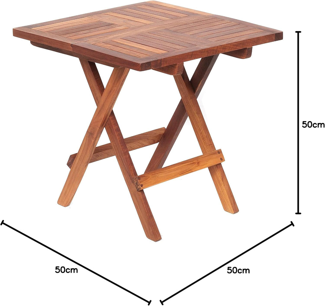 AsinoX TEK.602 klapptisch, Holz, braun, 50x50x50 cm