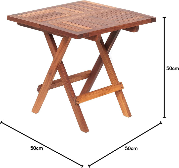 AsinoX TEK.602 klapptisch, Holz, braun, 50x50x50 cm