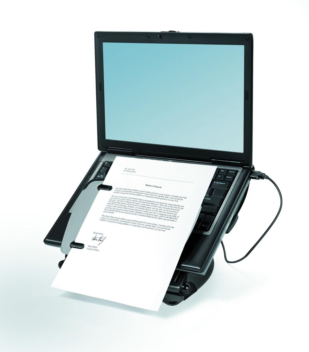 Fellowes Laptop Ständer für Notebooks bis 17 Zoll (43,18cm) - höhenverstellbar, Neigung bis 65 Grad