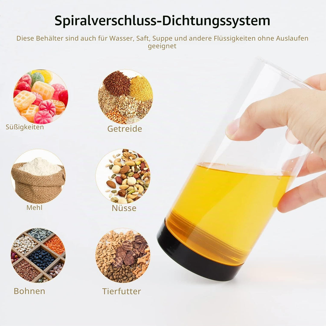 Aufbewahrungsbox Küche, Aufbewahrungsbox mit Deckel Küche, Vorratsdosen 3 Set 1000ml &amp; 3 Set 500ml z