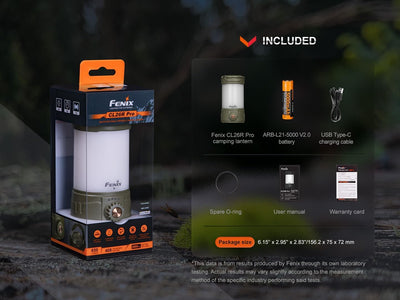 FENIX CL26R Pro LED Campingleuchte mit USB Anschluss White Marble