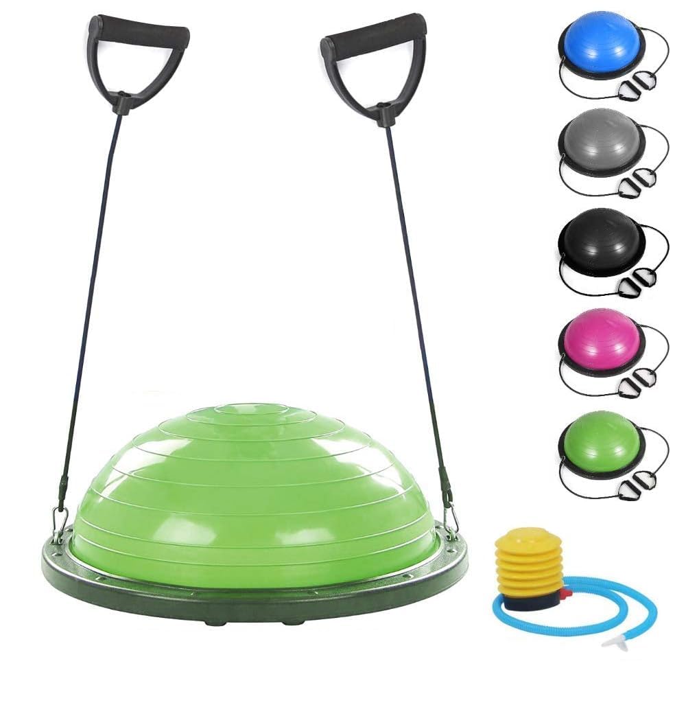 Fitness Balance Ball (Ø 60 cm) | ABS und PVC Ball | Gymball Training Board Halbkugel Kuppel | Erhöht