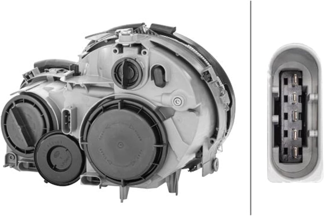 HELLA 1DR 007 984-101 Halogen-Hauptscheinwerfer - rechts - für u.a. Mercedes-Benz C-Class Sportcoupe