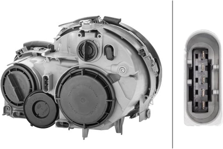 HELLA 1DR 007 984-101 Halogen-Hauptscheinwerfer - rechts - für u.a. Mercedes-Benz C-Class Sportcoupe