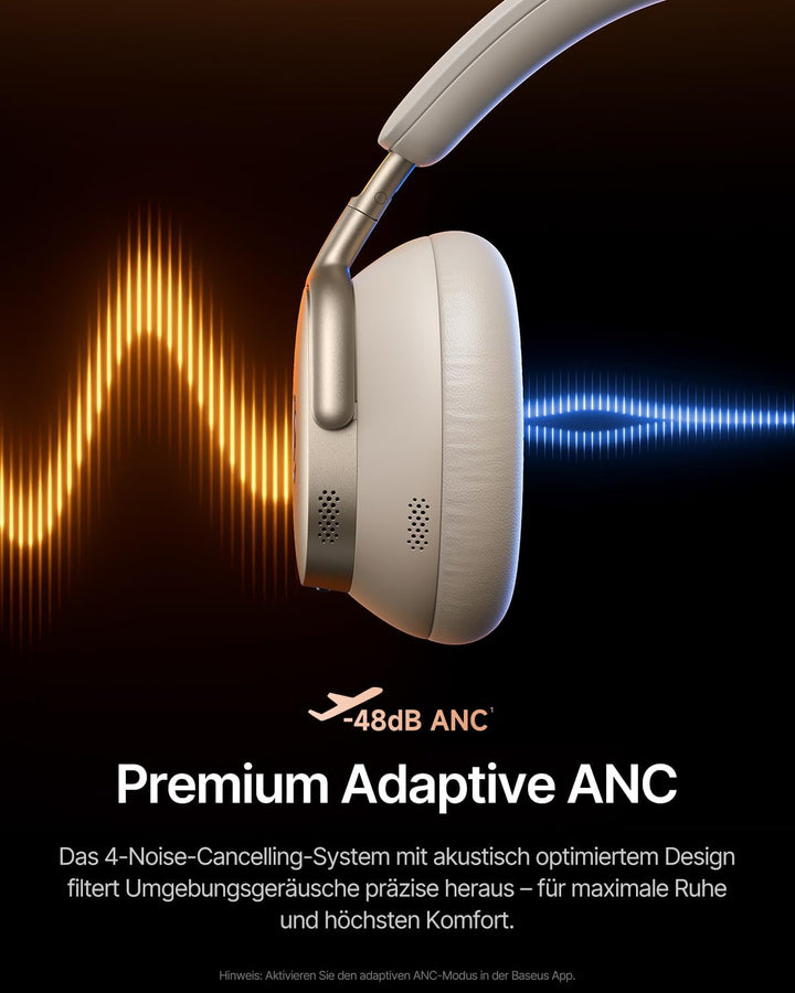 Baseus Inspire XH1 Over-Ear Kopfhörer mit Noise Cancelling, Sound by Bose, Cloud-Komfort, Dolby Audi