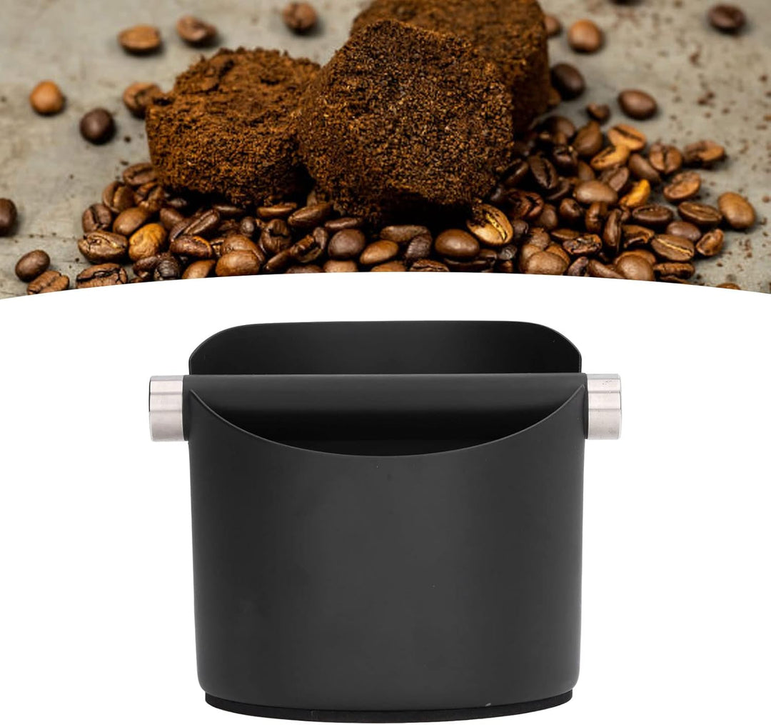 Abklopfbehälter, Abschlagbehälter Siebträger Zubehör Kaffeesatz Eimer Edelstahl Gummi Kaffee Dump Bi