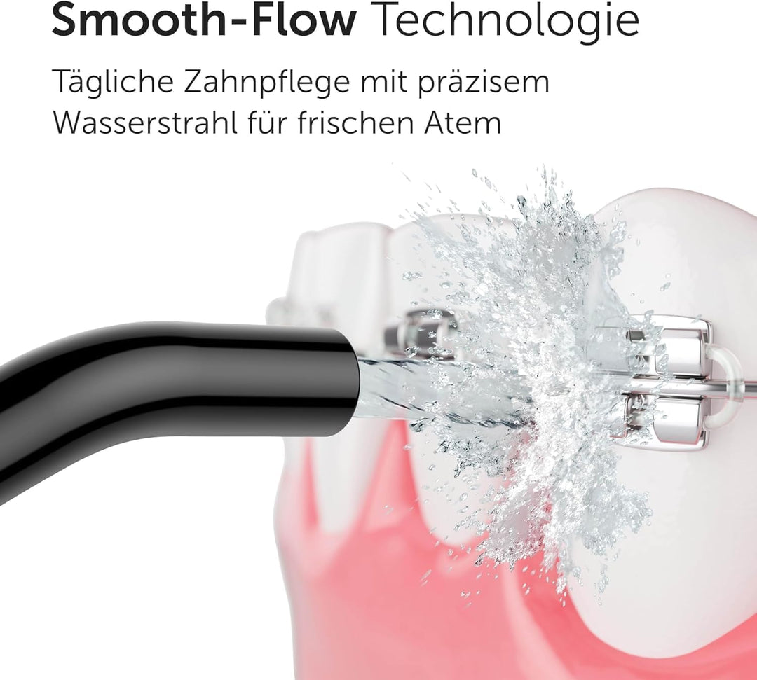 Wondersmile Munddusche PRO - Testsieger 2024-100 Tage risikofrei testen - SmoothFlow-Technologie für